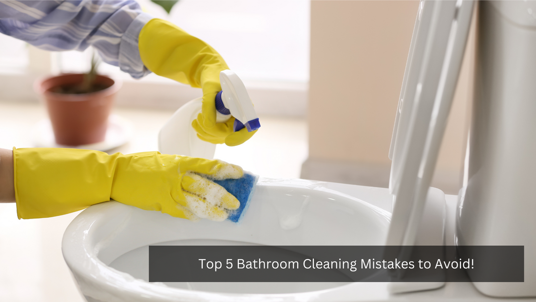 A clean and sparkling bathroom starts with avoiding these simple cleaning mistakes.