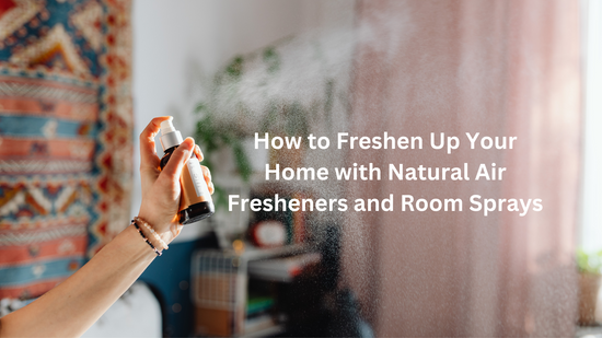 A variety of natural air fresheners and essential oils for a fragrant home.