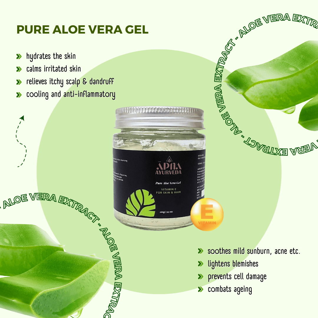 Āpna Ayurveda Organic Aloe Vera Gel with Vitamin E