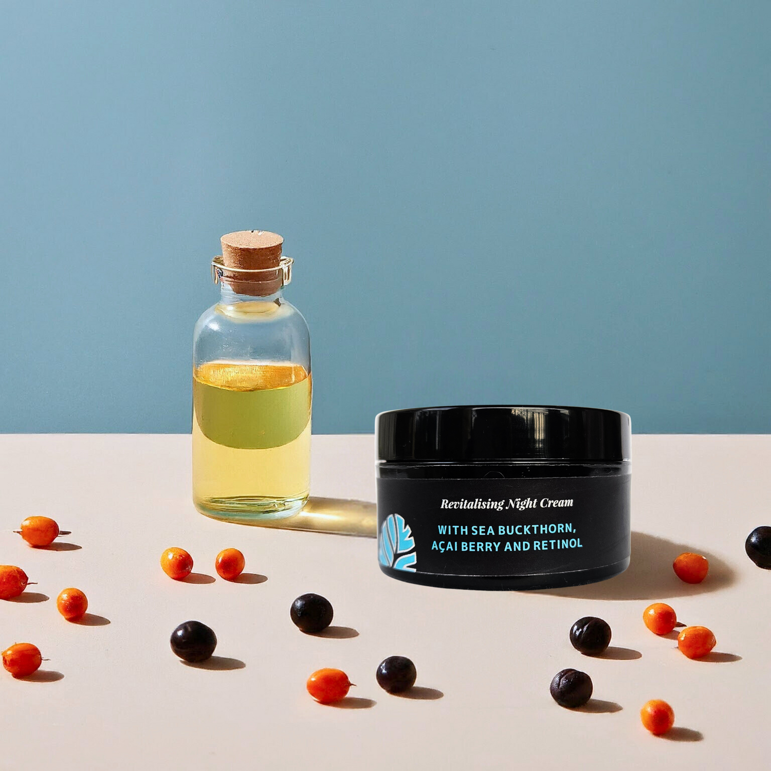 Revitalising Night Cream | Sea Buckthorn, Açai Berry & Retinol